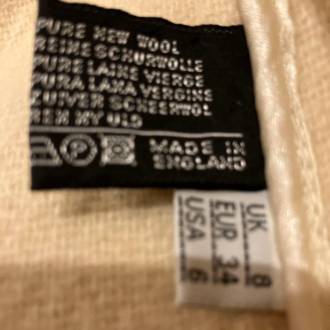 極美品　英国製　ヘリンボーン柄　ダッフルコート フード付き　ロング丈　上品　高級