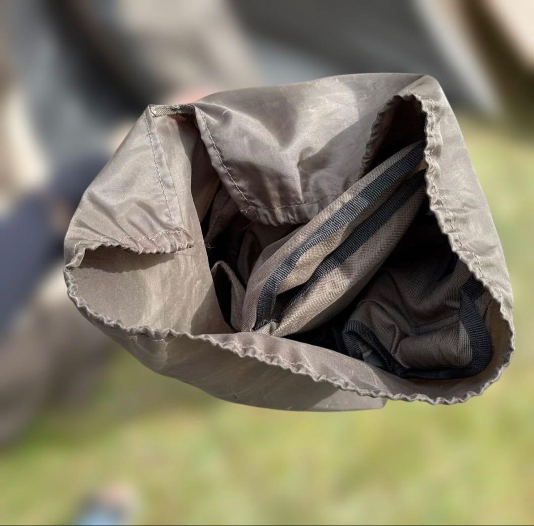 ロゴスLOGOS グランベーシック　折りたたみ式ベージュファブリックチェア