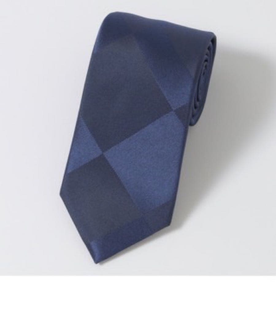 新品ブラックレーベル　伊藤健太郎着用　ネイビークレストブリッジチェクタイ　日本製