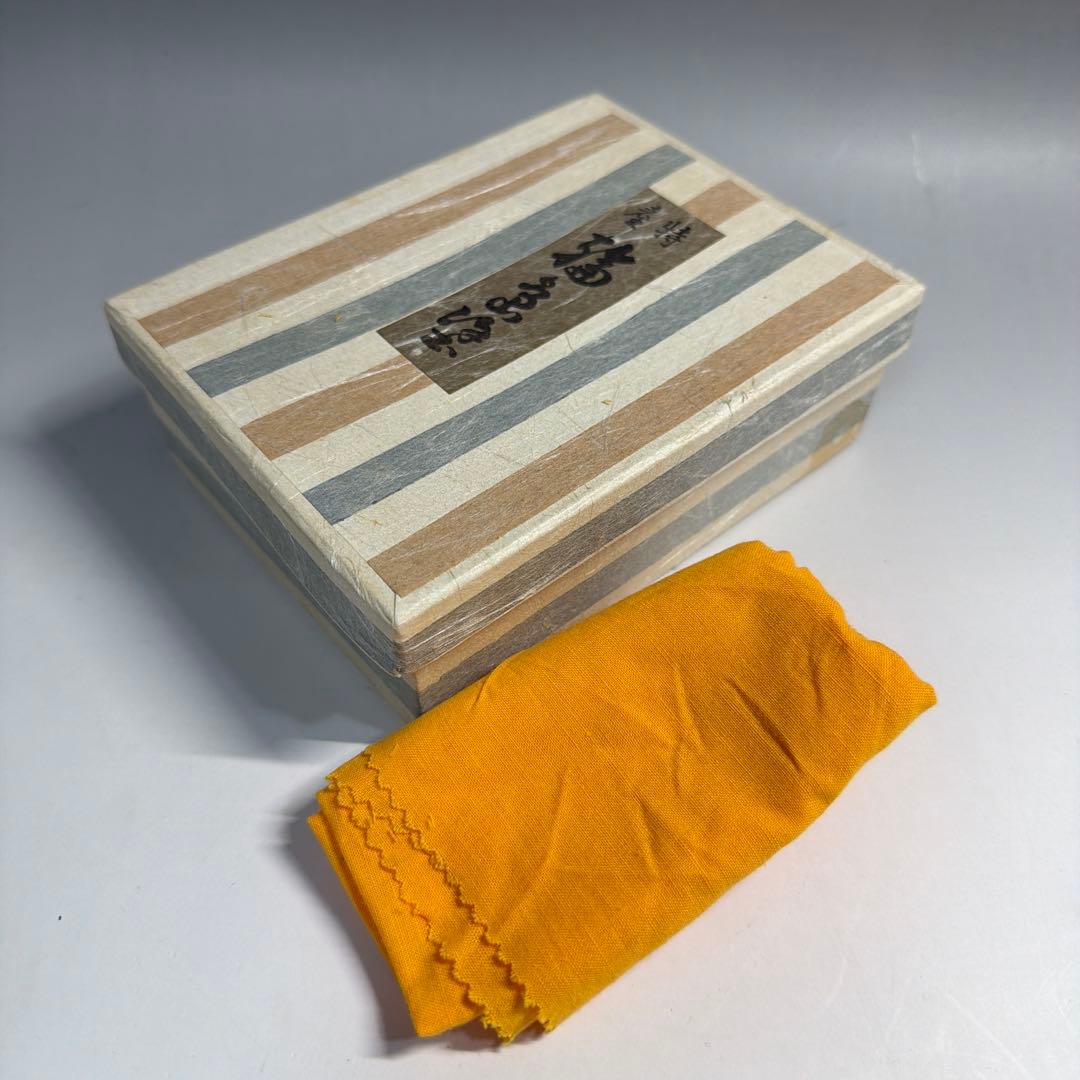 輪島塗 真塗 爪紅 桔梗蒔絵 茶托 桜井一良 造 作家物 落款あり