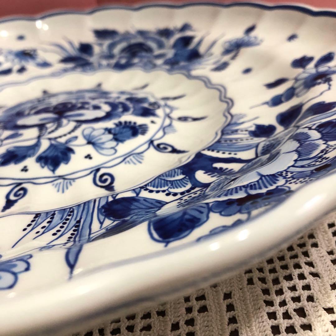 オランダ　ロイヤルデルフト　絵皿　ビンテージ　希少