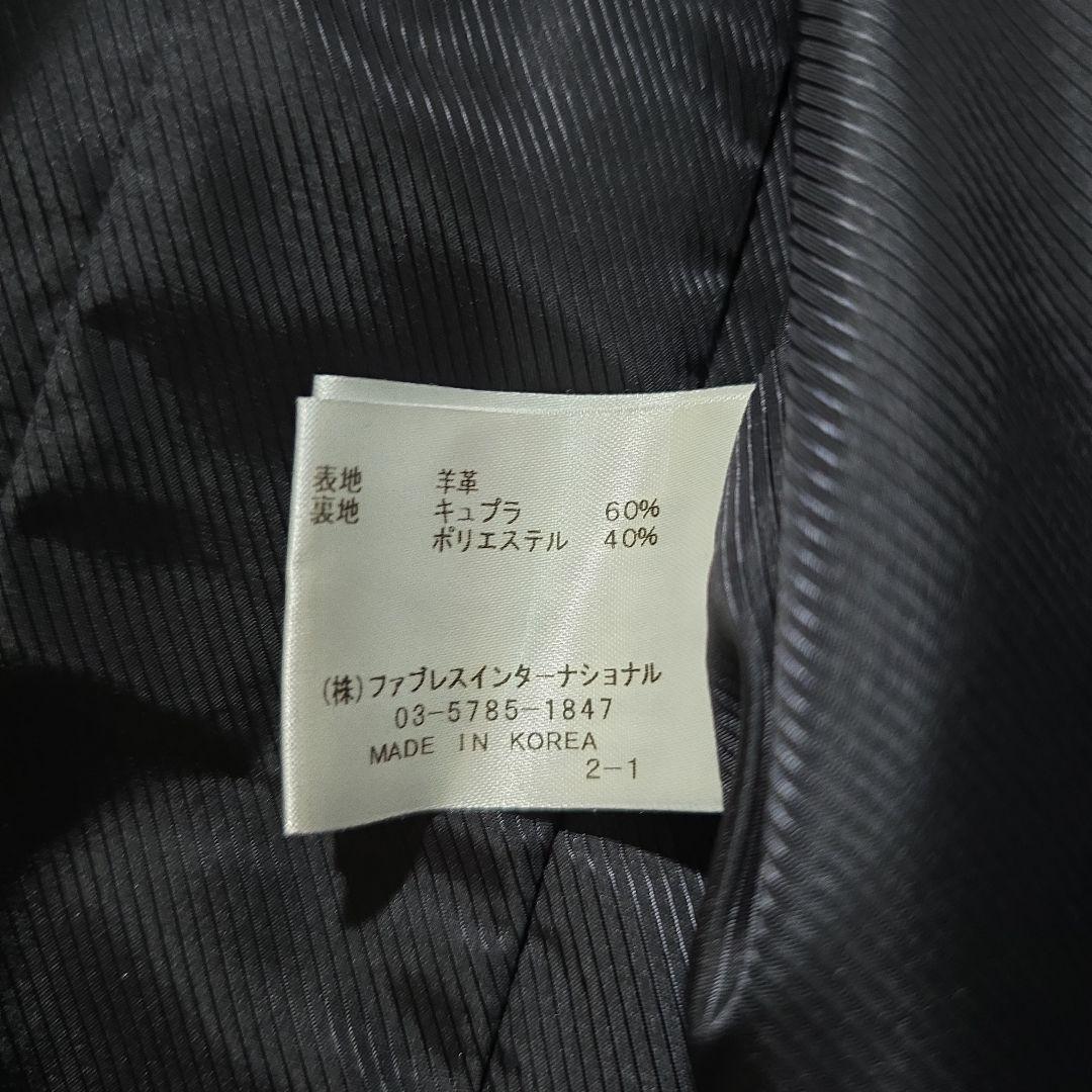 GALAABEND 黒レザーシングルライダースジャケット