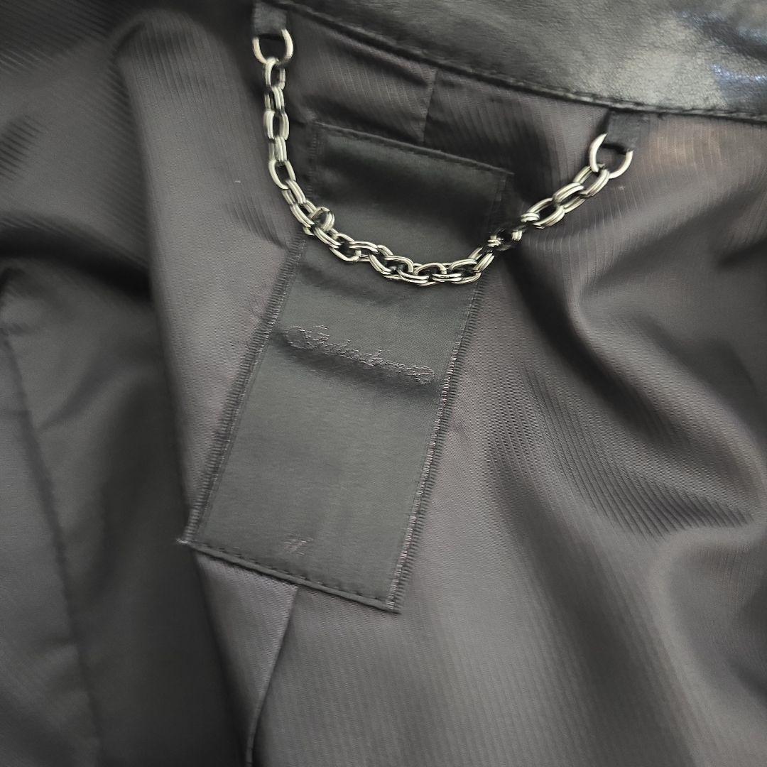 GALAABEND 黒レザーシングルライダースジャケット