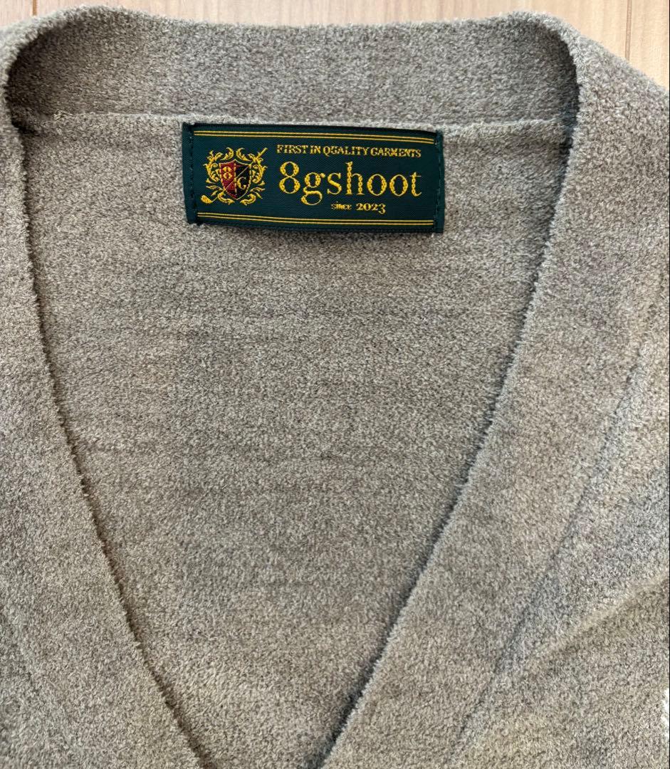 さ*ぶ様 8G SHOOT CHENILLE KNIT CARDIGAN -GR