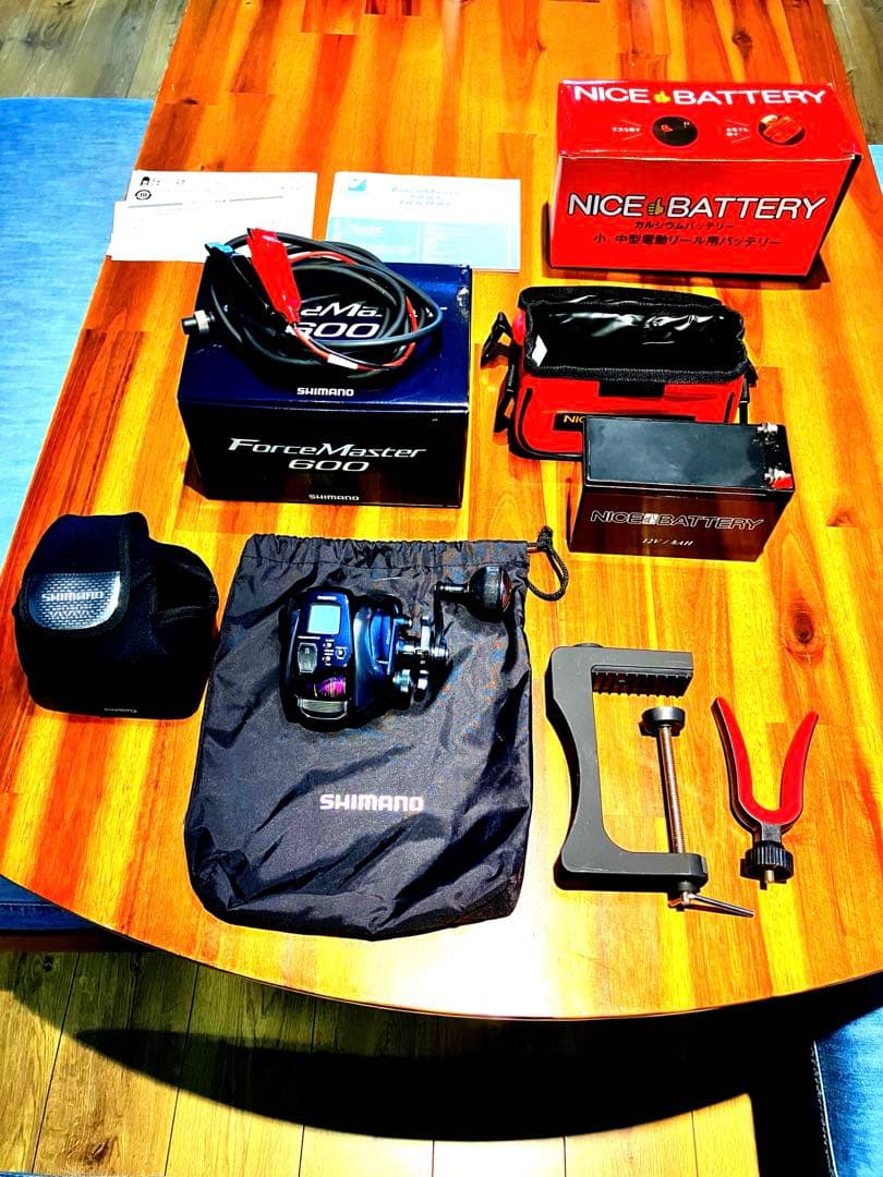 シマノ　フォースマスター600 電動リールセット