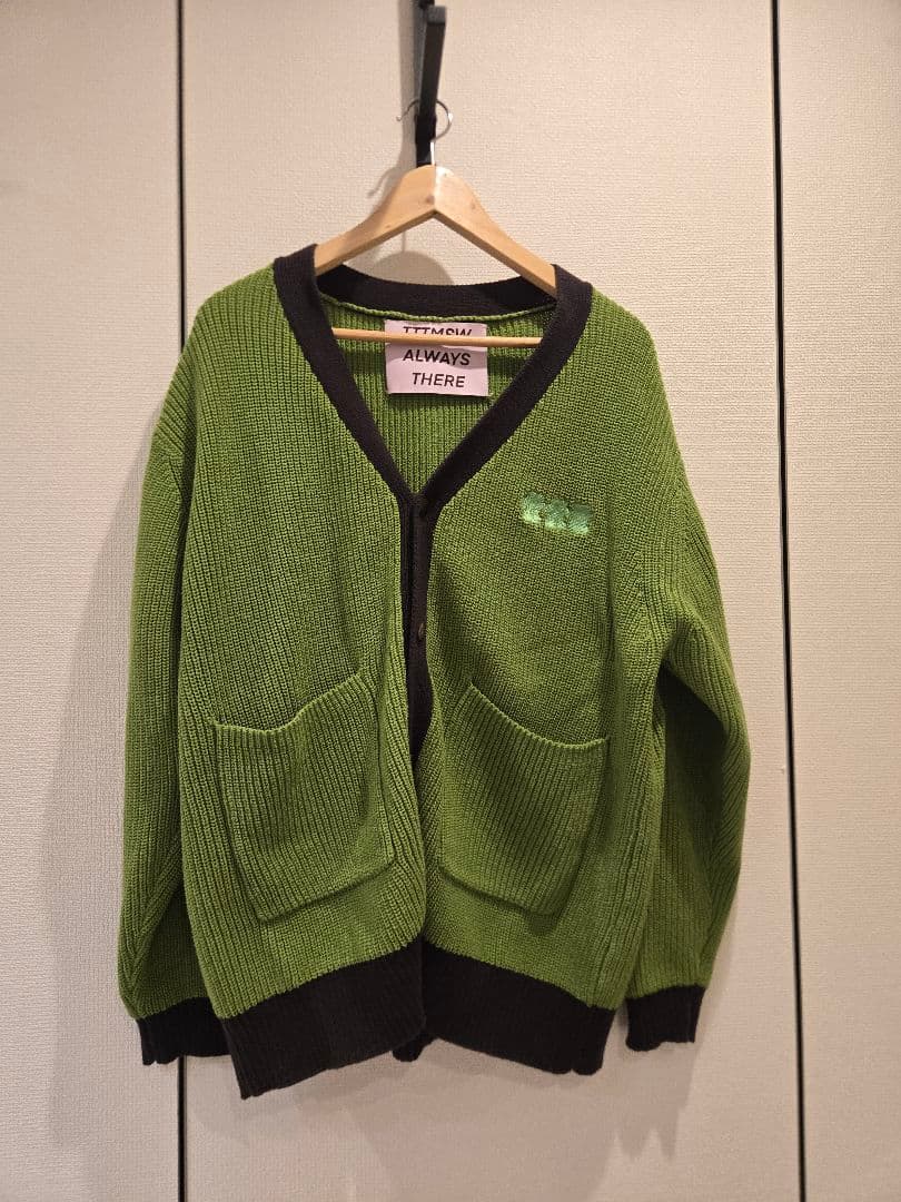 トップス TTT_MSW 23AW New standard cardigan Green