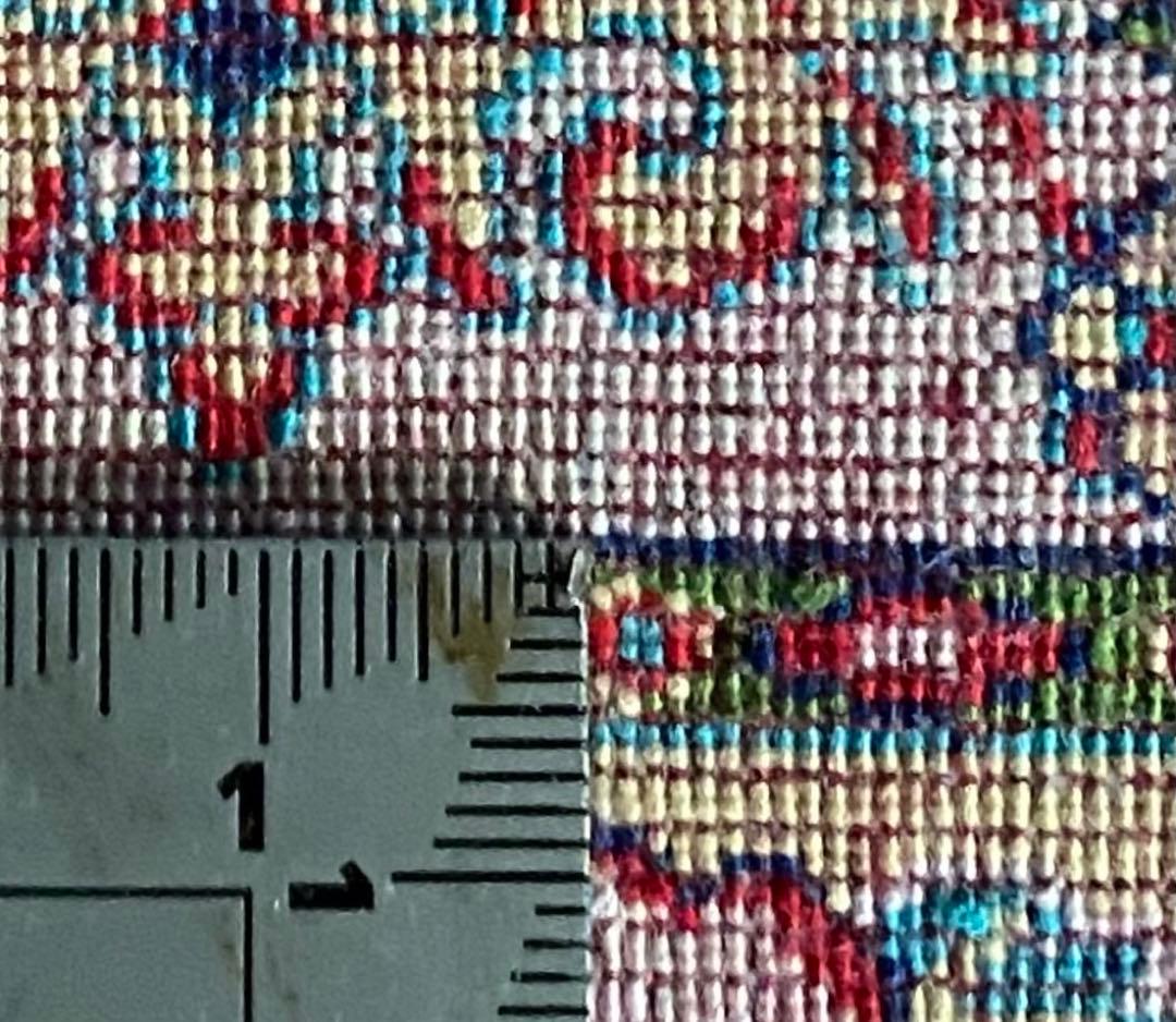 最高級ペルシャ絨毯 イラン クム産　シルク100% 手織り289万ノット　赤