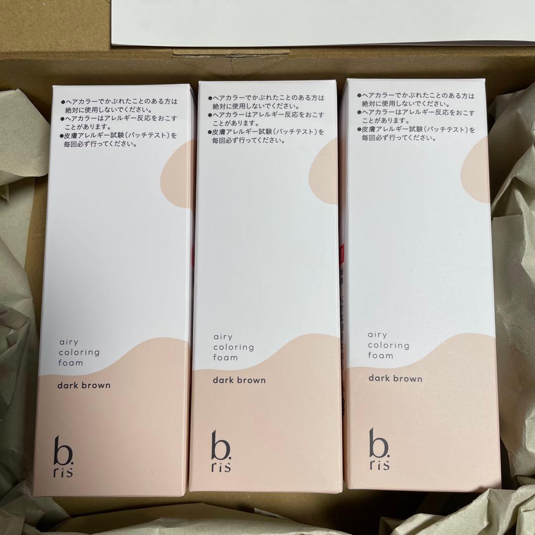 b. ris エアリーカラーリングフォーム ダークブラウン 3本セット