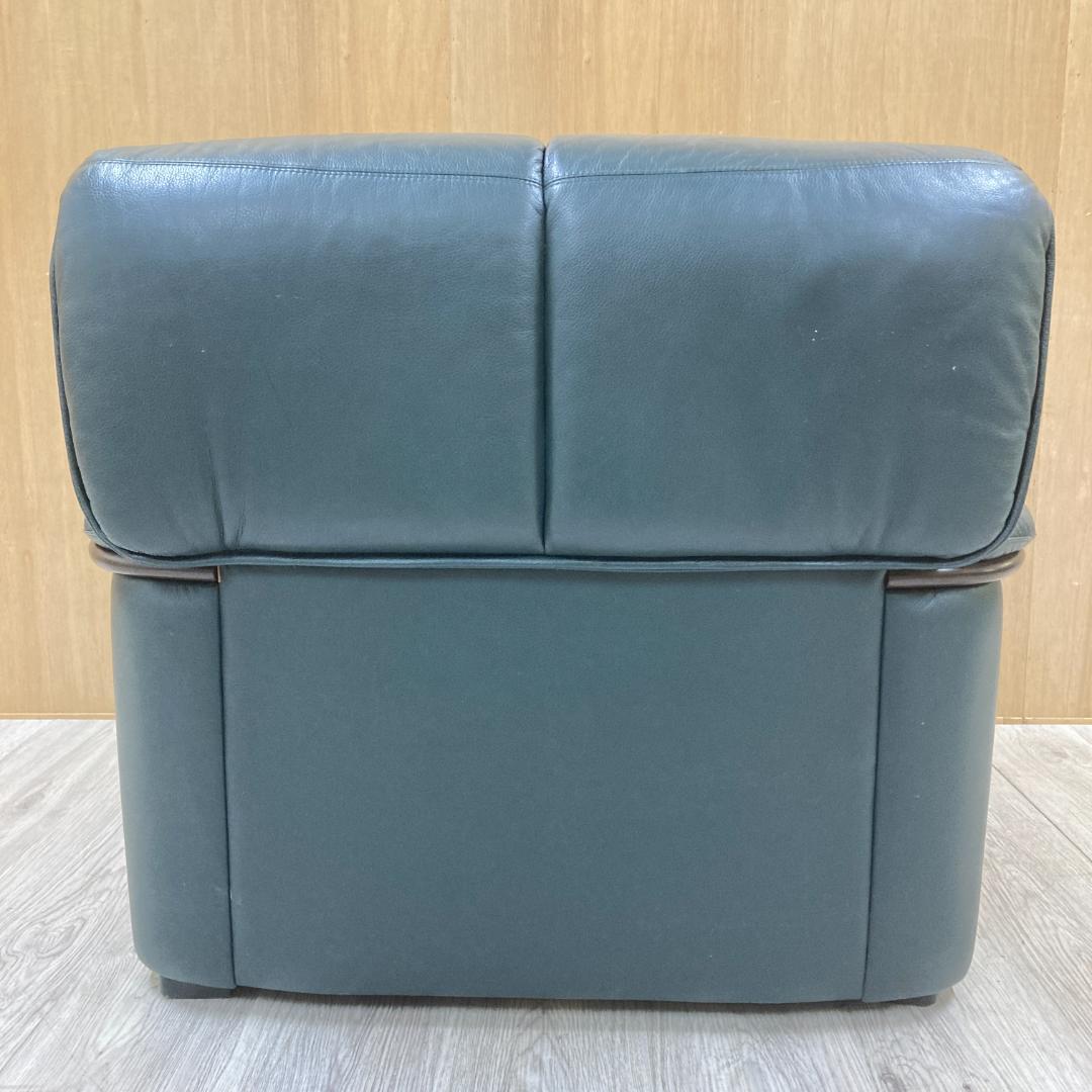 冨士ファニチア　FUJI FURNITURE　総革　1人掛けソファ B