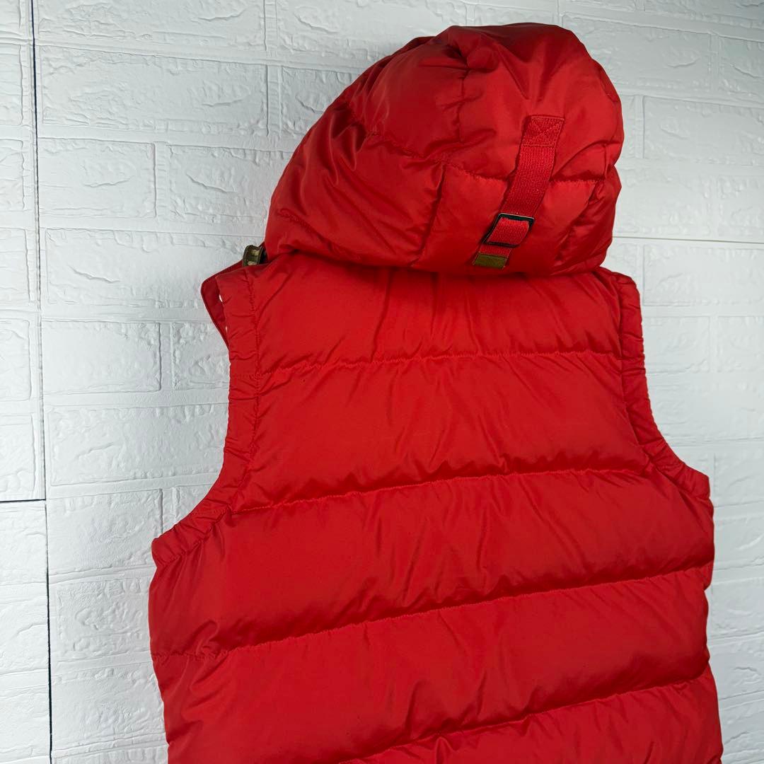 【美品】 POLO RALPH LAUREN 肉厚 2way ダウンベスト 赤