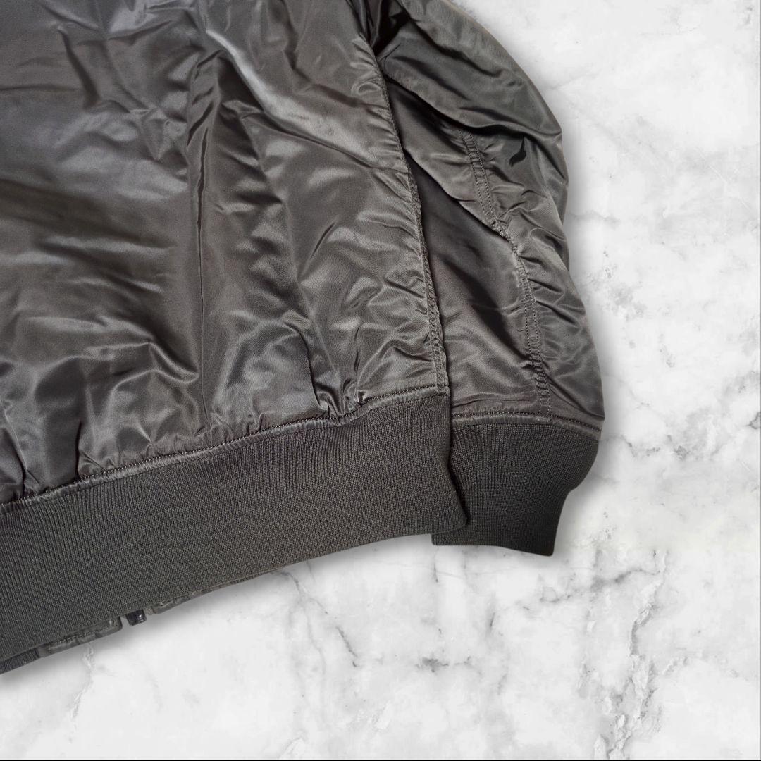 美品✨アルファインダストリーズ MA-1 フライトジャケット カーキ M 短丈