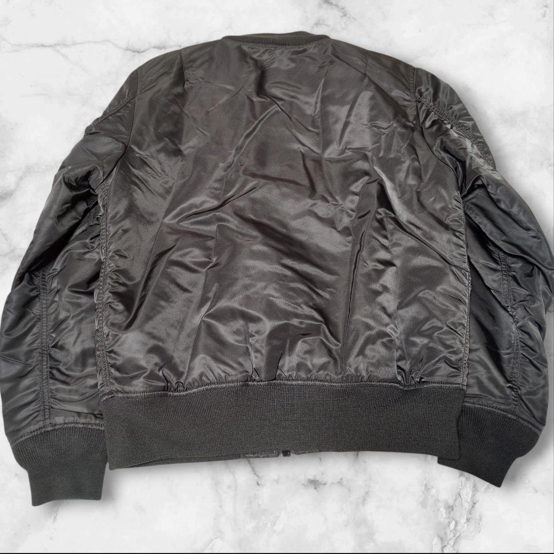 美品✨アルファインダストリーズ MA-1 フライトジャケット カーキ M 短丈