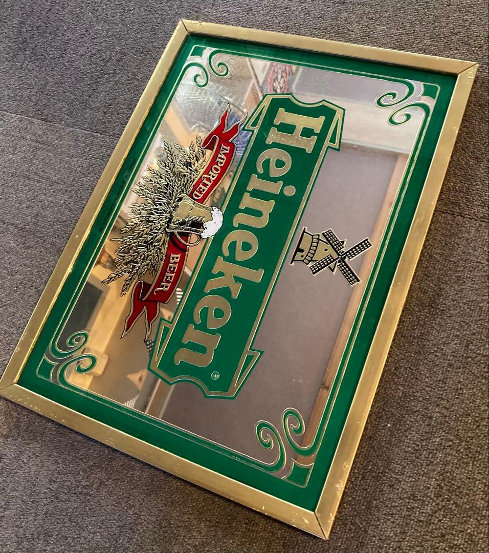 ハイネケン ヴィンテージ パブミラー レトロ アメリカン 雑貨 バー ガレージ