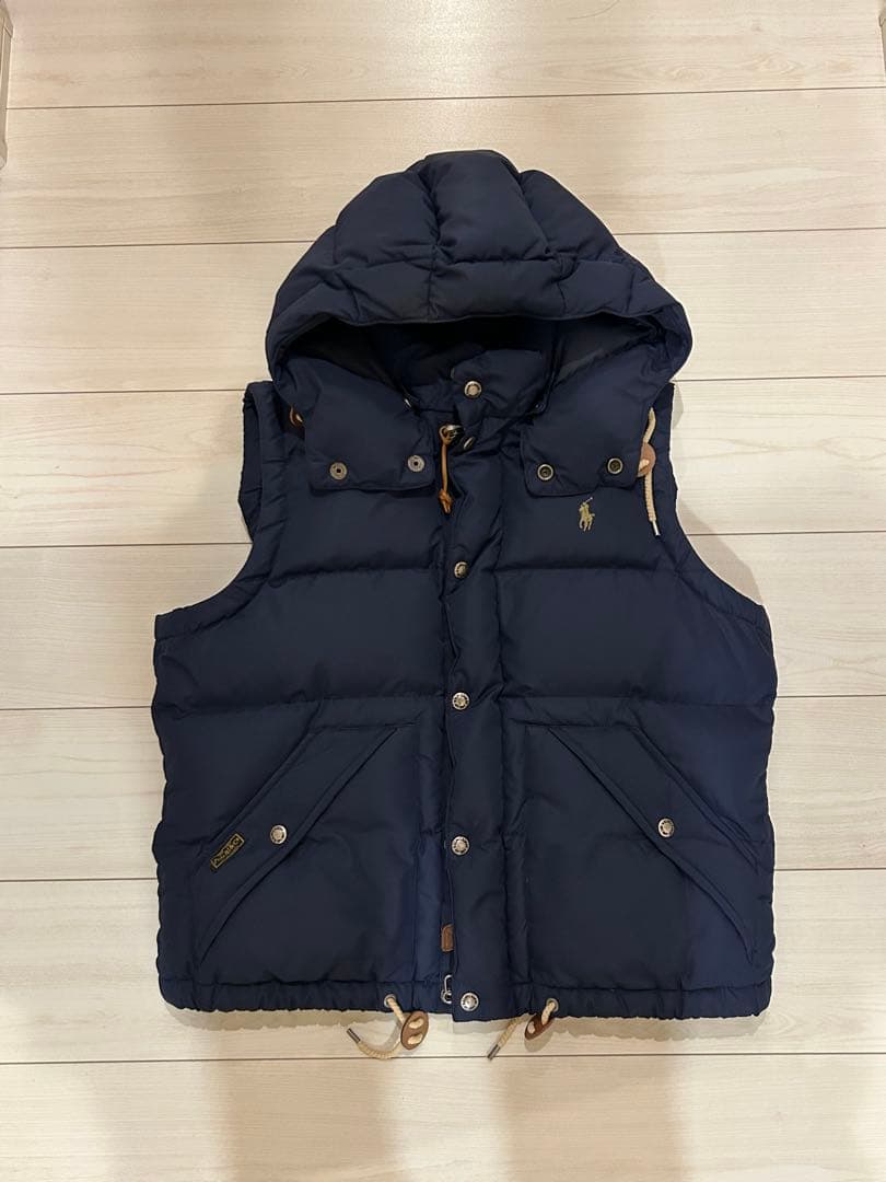 Polo Ralph Lauren フード付きダウンベスト ネイビー