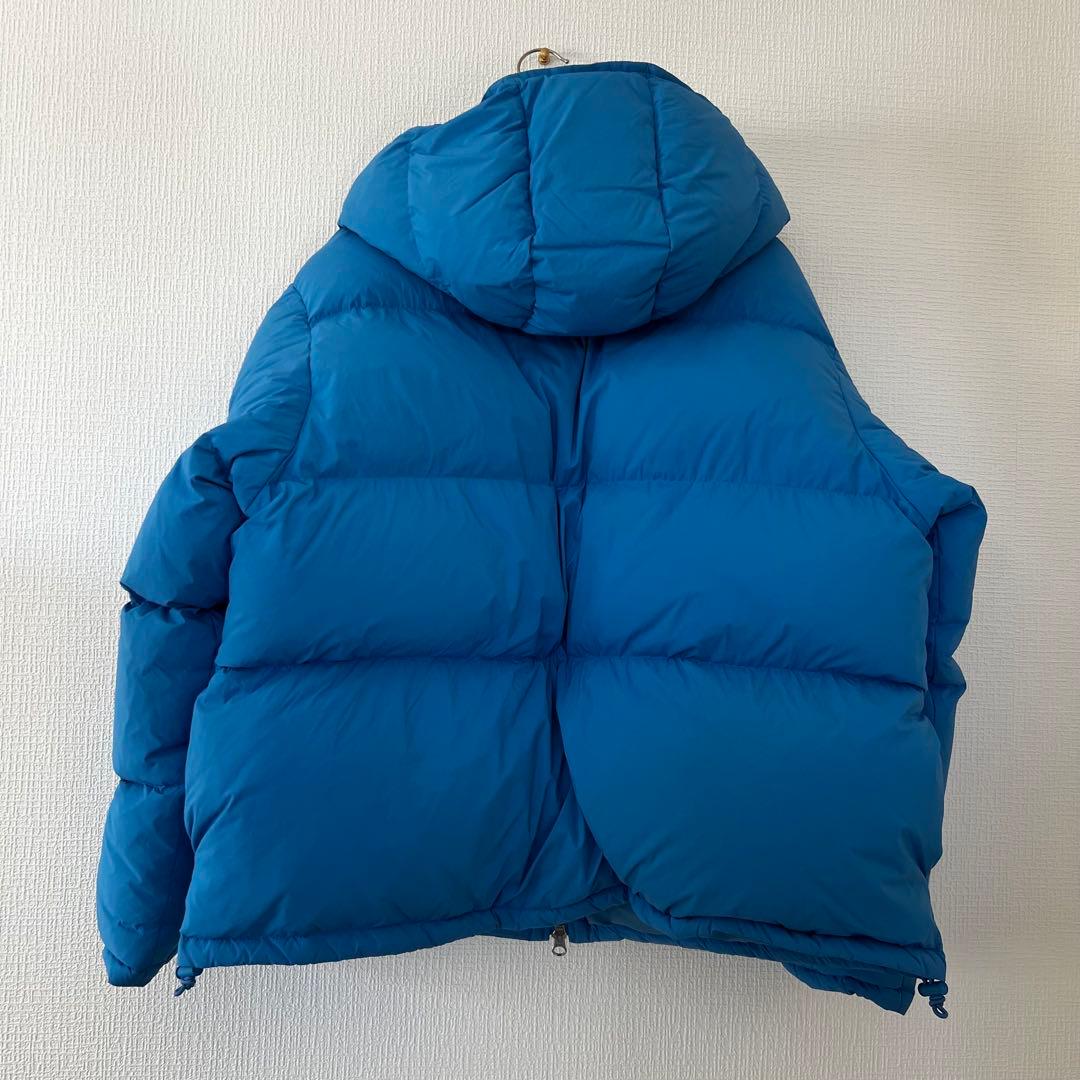 BEAUTY&YOUTH フード付きダウンジャケット 水色M