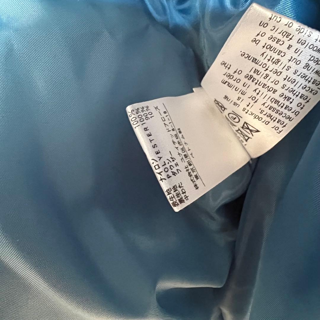 BEAUTY&YOUTH フード付きダウンジャケット 水色M