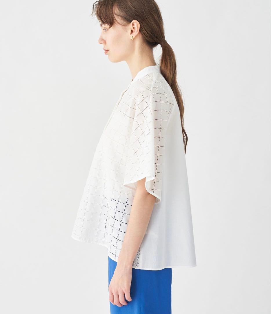 トゥモローランド スクエアーエンブロイダリー ハーフスリーブブラウス 新品