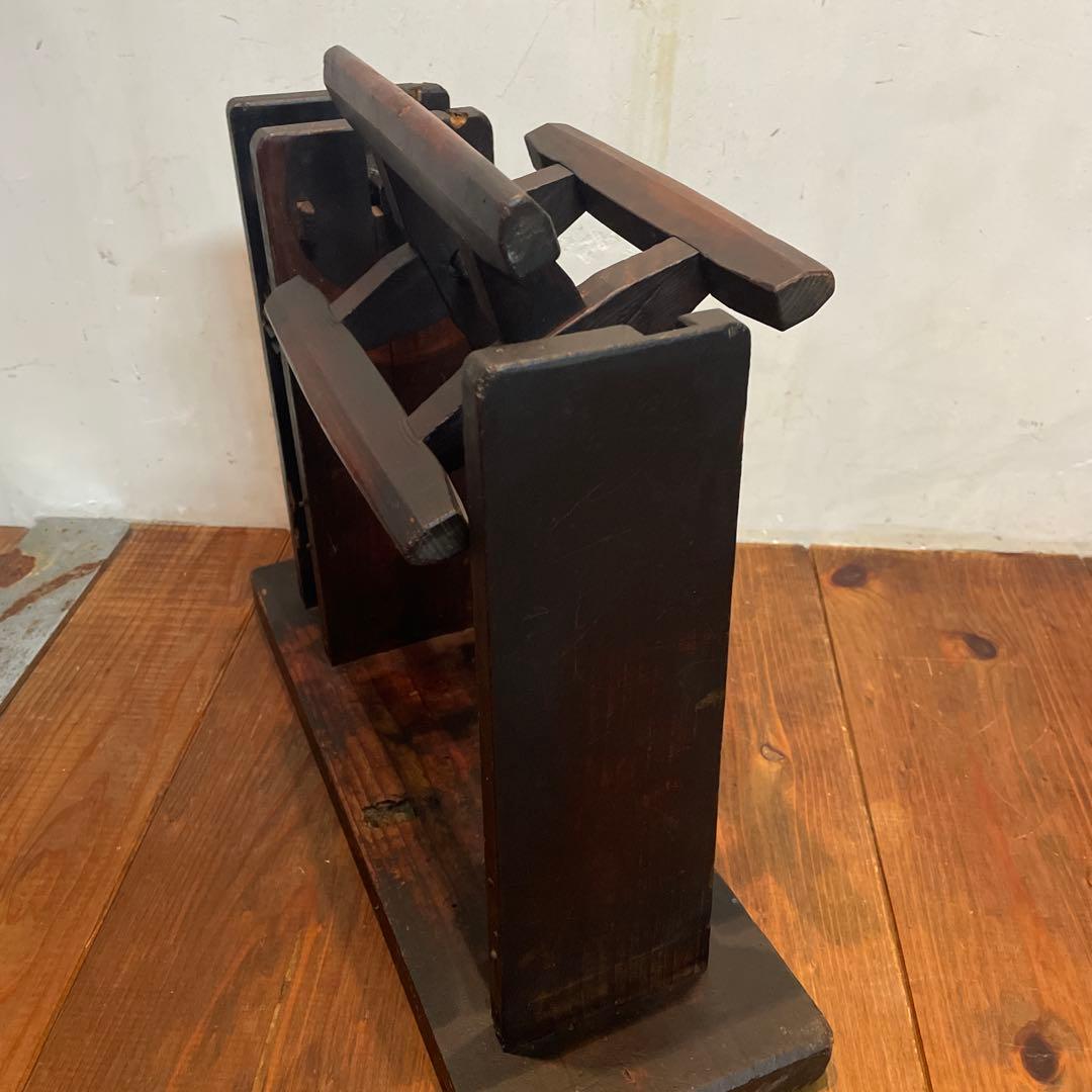 希少　年代物　木製　糸巻き機　本体　ヴィンテージ　古道具　古民家　当時物