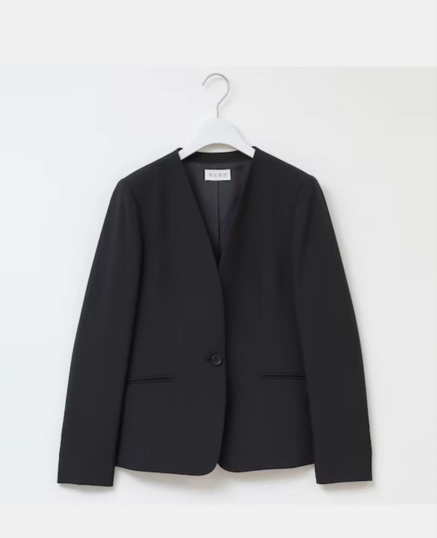 未使用品級 プラステ プレミアムオックス ノーカラー パンツ セットアップ