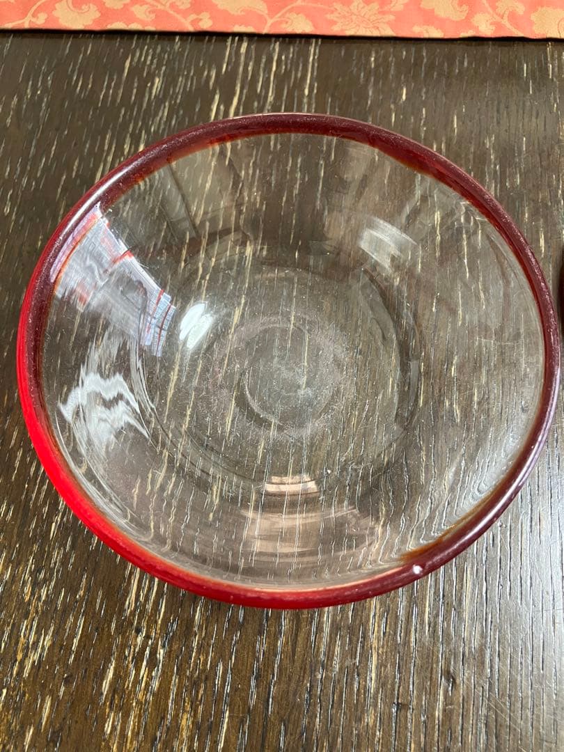 大正〜昭和の時代 昭和レトロ 大正浪漫　吹きガラス　ガラス鉢　5枚