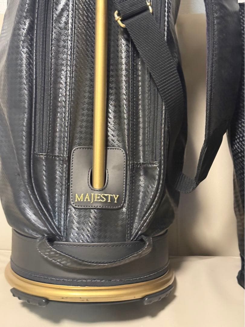 【送料込み】廃盤希少品　高級キャディバッグ マジェスティ　ブラック　ゴルフ