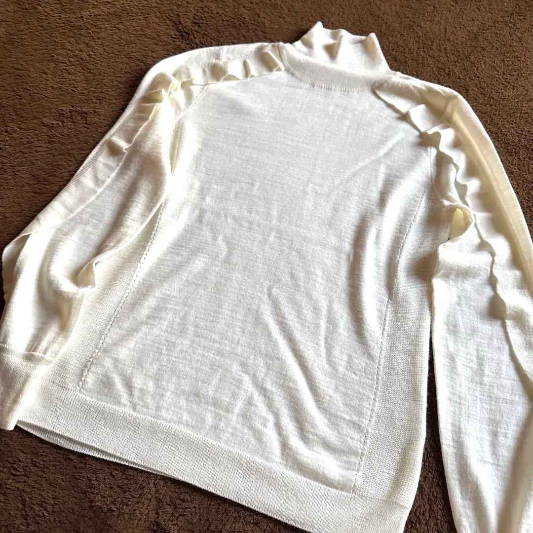 YONFAフラッシータートルニット　フリル　machatt ohga yori