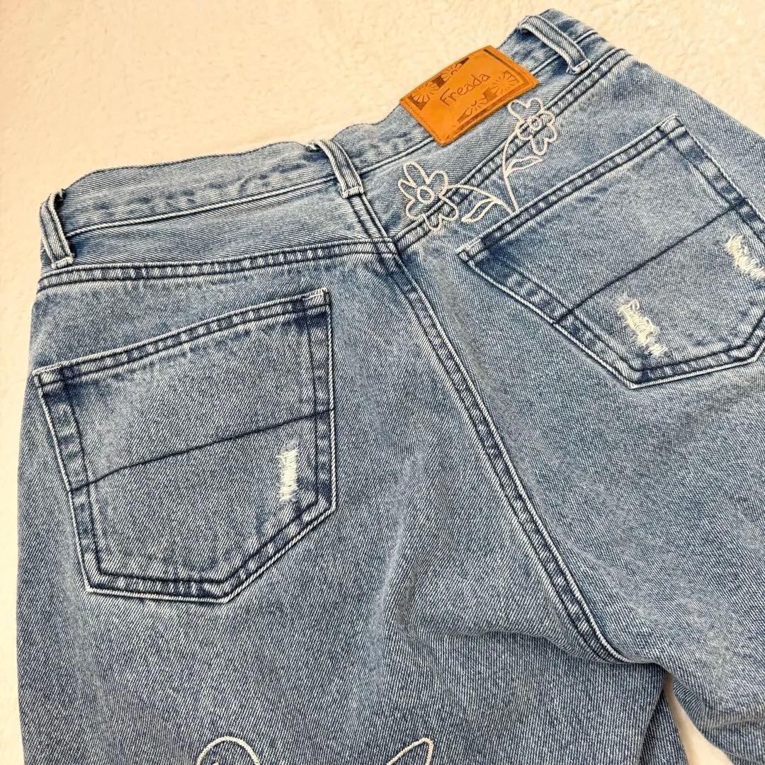 25AW Freada フリーダ チェーンステッチ ワイドデニム