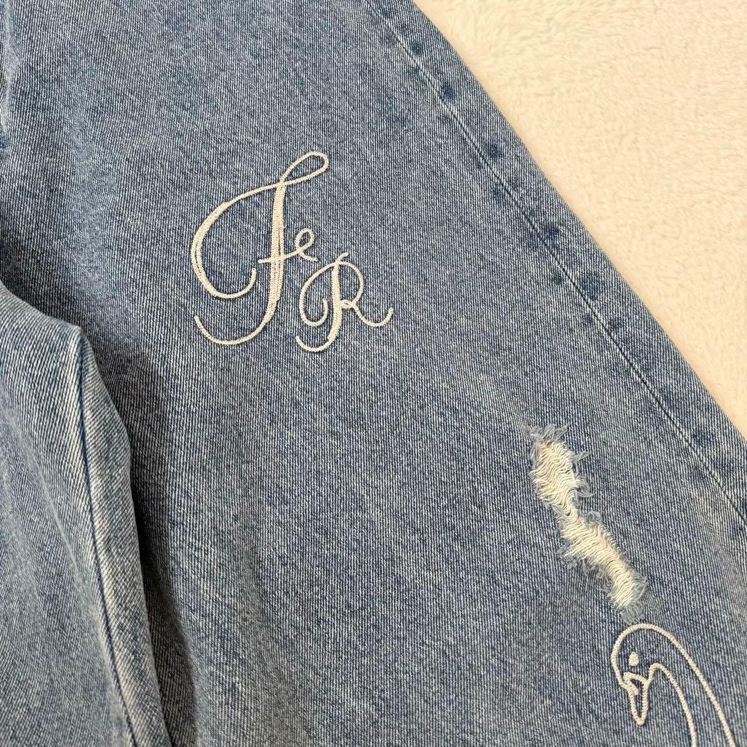 25AW Freada フリーダ チェーンステッチ ワイドデニム