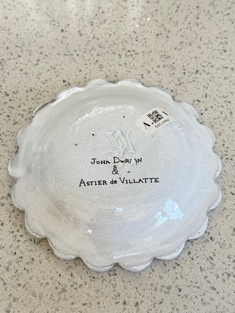 John Derian Rose with Insect ソーサー アスティエ