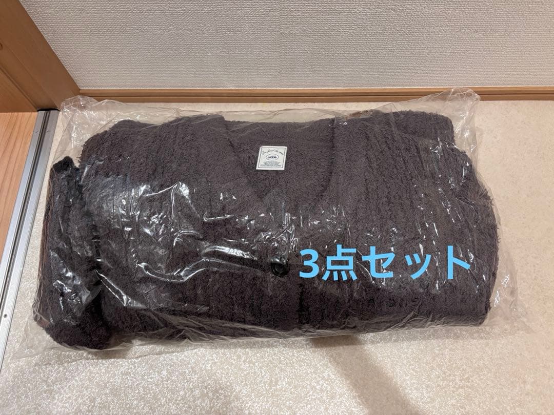 ジェラピケ　福袋　B 2026 ダークブラウン Vネックニットルームウェア