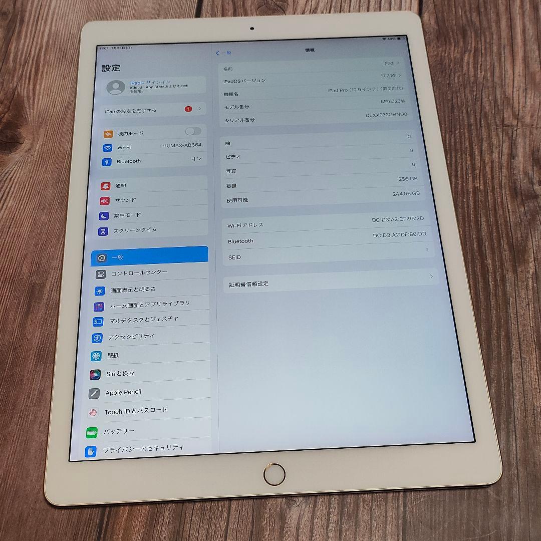 iPad Pro 12.9インチ 256GB 第2世代 超美品