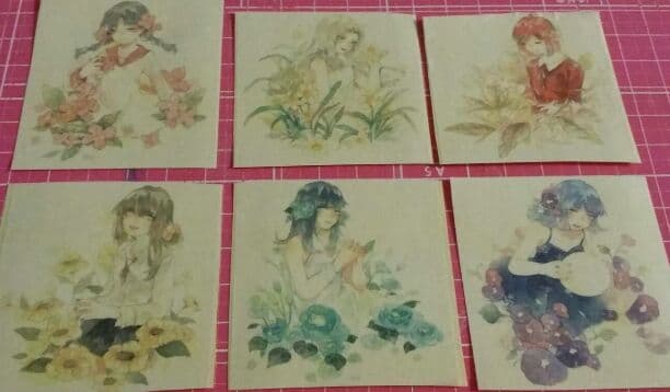 155.人物マステ1ループ切り売り120円