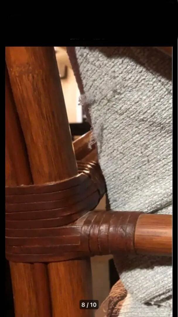 左右セット♦️高級ラタンソファ♦️クッション付き♦️引き取り 着払い 配達可