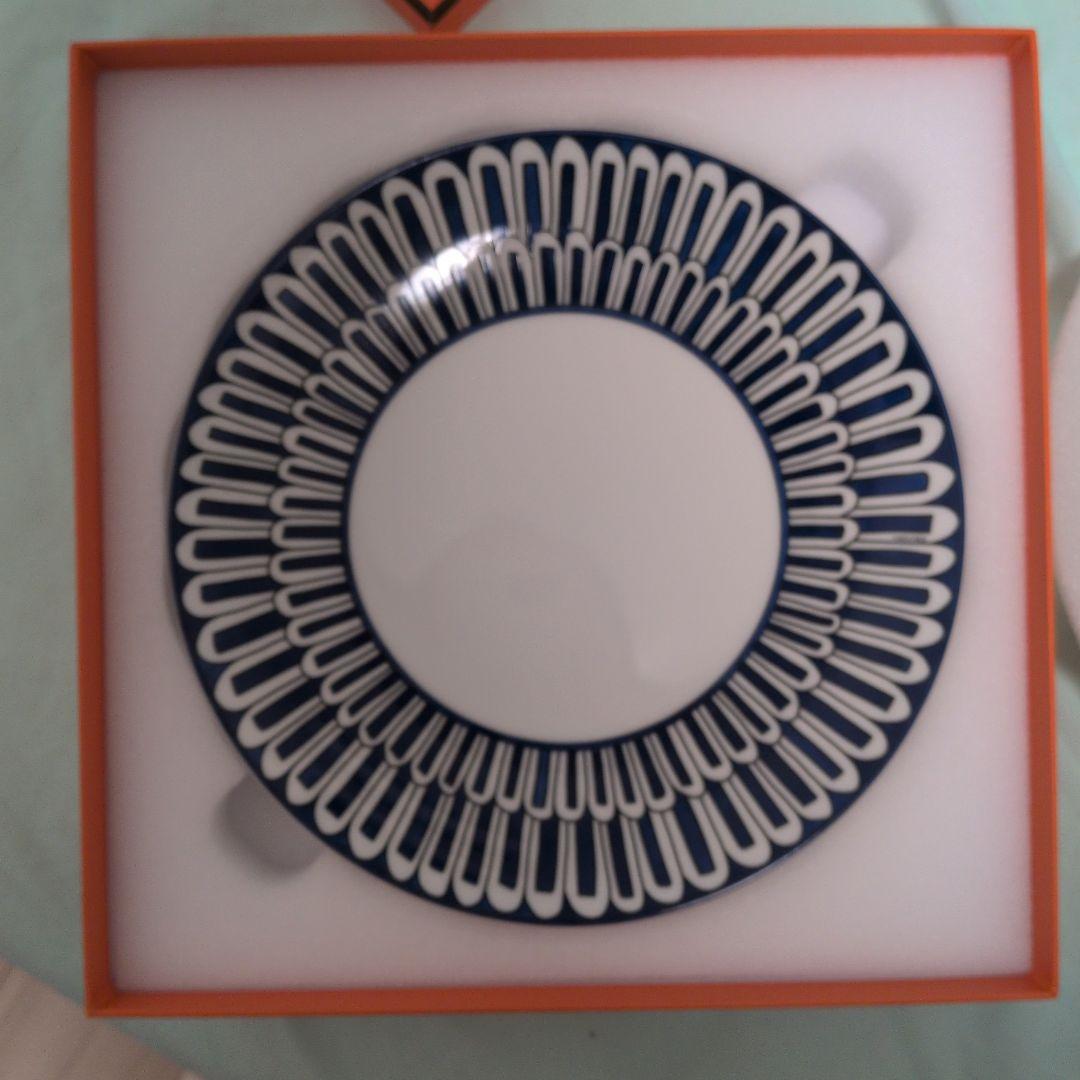 【新品未使用】HERMES ブルーダイユール プレート