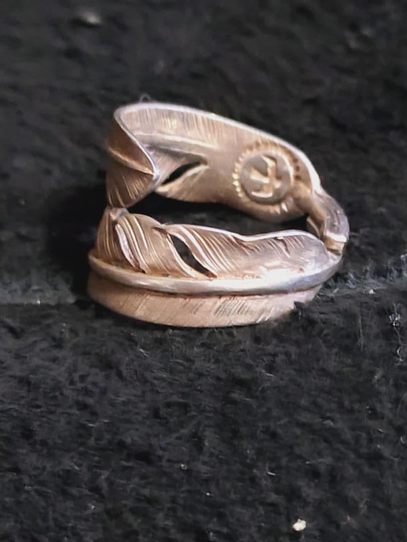 蒲*郎様 ダブル フェザー リング 大 17号 シルバー