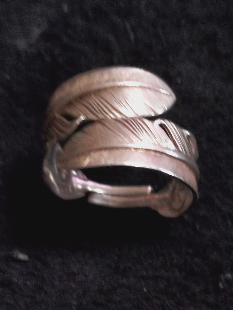 蒲*郎様 ダブル フェザー リング 大 17号 シルバー