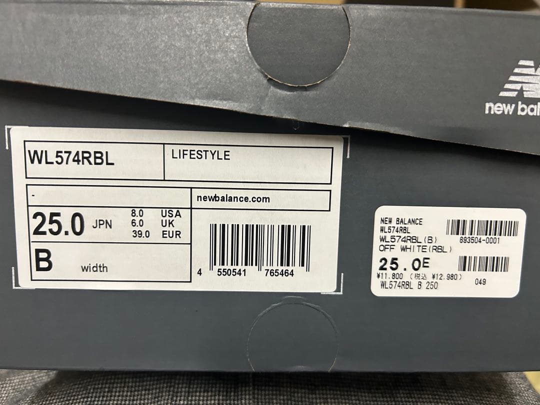 NEW BALANCE ニューバランス WL574RBL(B)