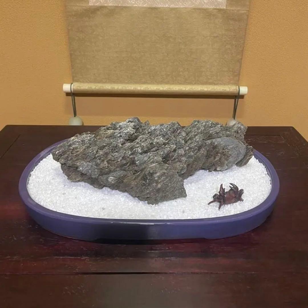 水石 鑑賞石 八溝石 和風インテリア オブジェ アクアリウム 水槽石 置物