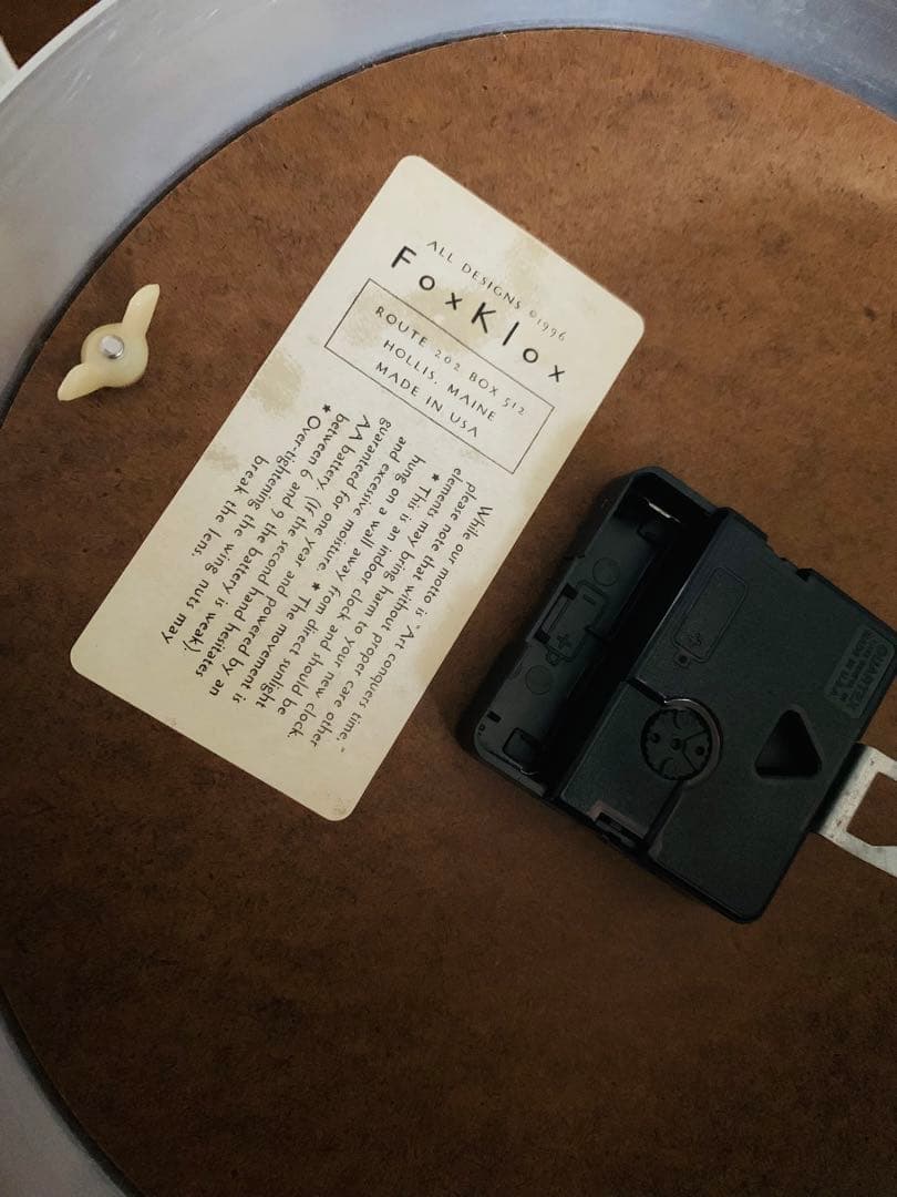 ビンテージ 掛け時計  FoxKlox