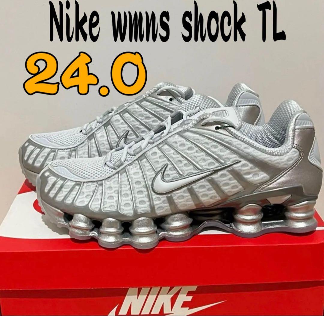 靴 Nike W Shox TL Platinum llic Silver