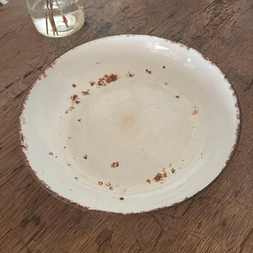 ヴィンテージ ホーロー皿