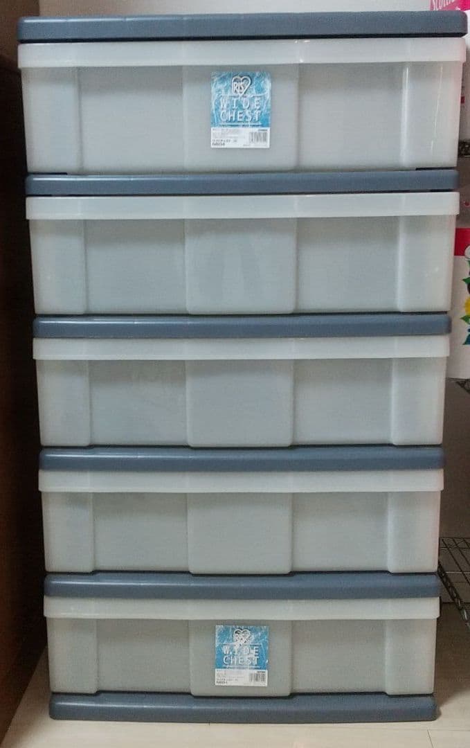 5段　ワイドチェスト 棚 アイリスオーヤマ 衣装ケース 洋服収納 タンス