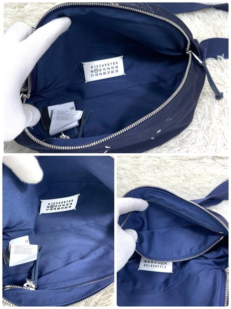 美品‼️Maison Margiela ボディバッグ　ペイント加工　4ステッチ
