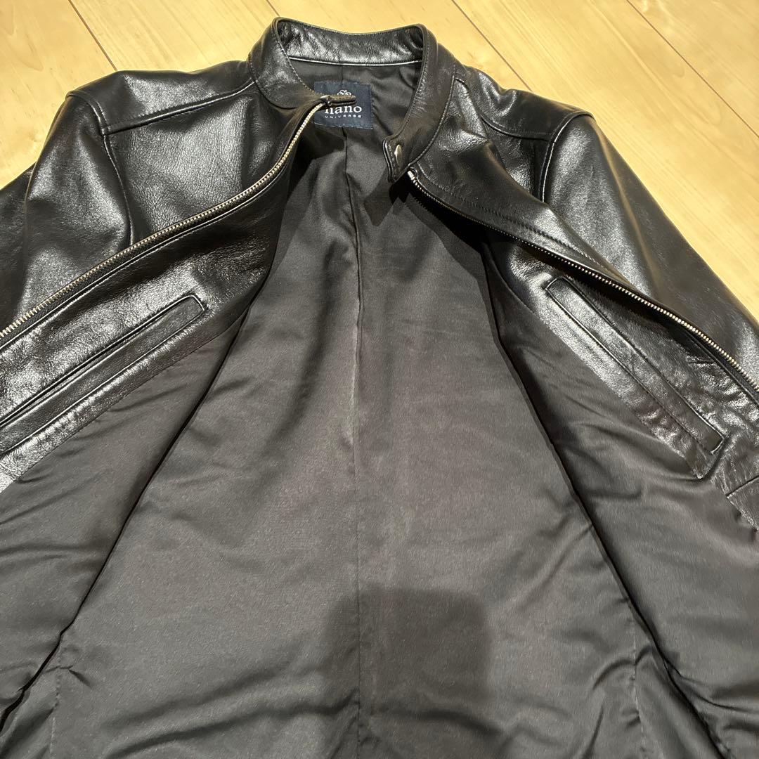 ナノユニバース シングル ライダースジャケット