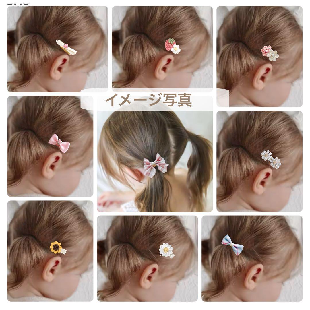 オーダーメイド♡ベビー ヘアクリップ 赤ちゃん ヘアピン ヘアアクセサリー 冬