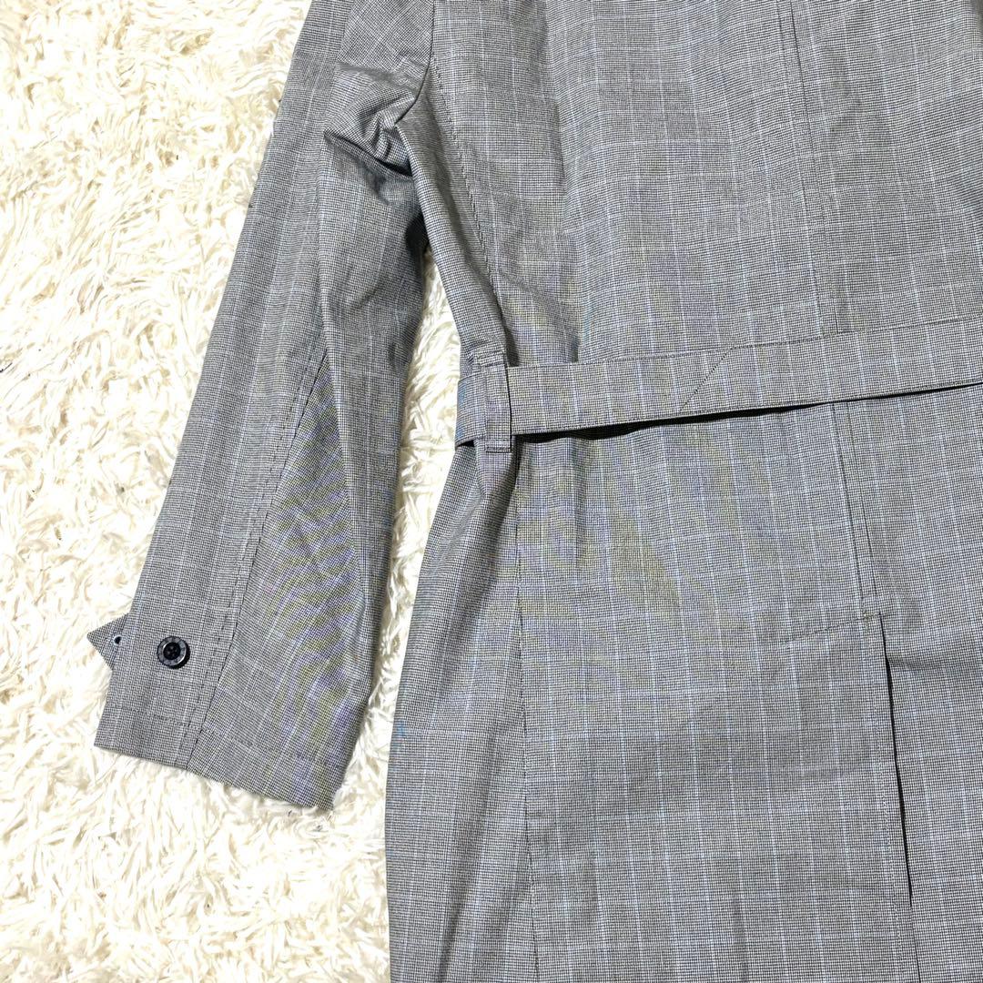 ✨極美品✨バーバリー　トレンチコート　千鳥　ノバチェック　日本製　ロゴボタン　L