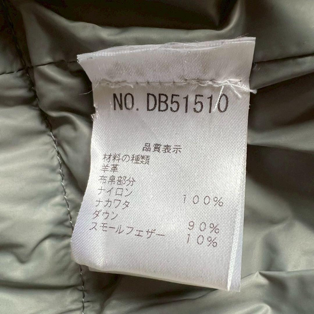 極美品 BRUNELLO CUCINELLI ラムレザー ダウンベスト フード付