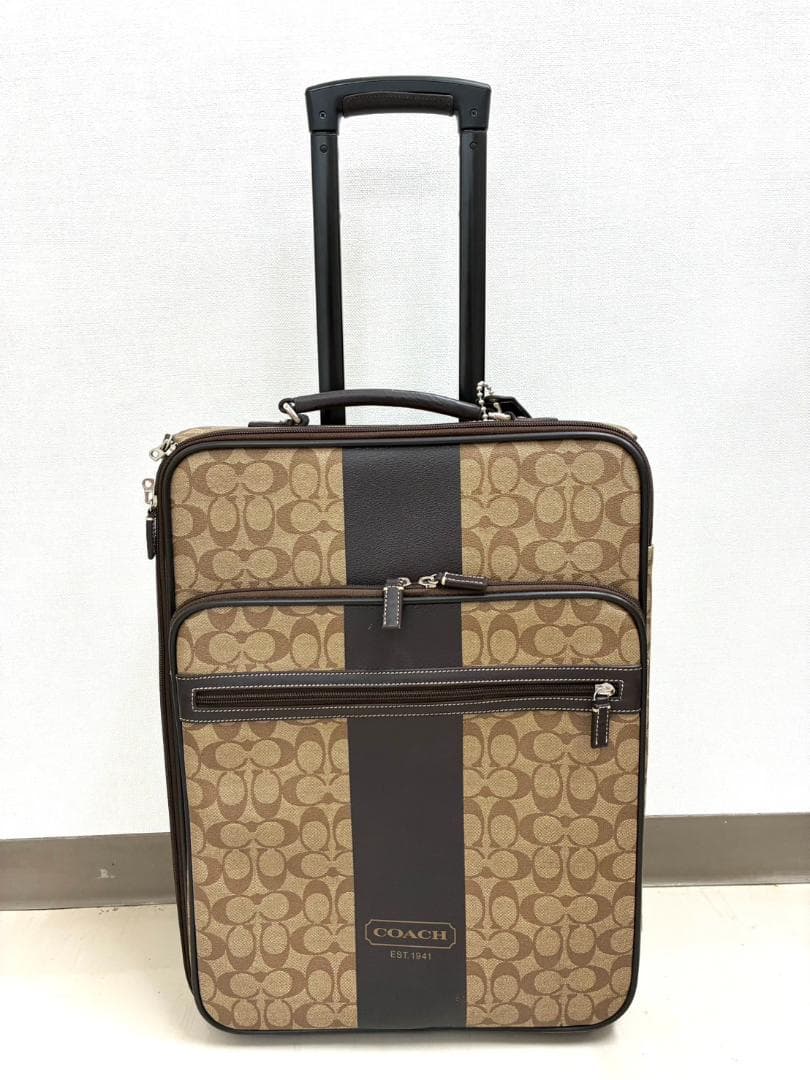 25W10-157 コーチ キャリーケース スーツケース PVC シグネーチャー