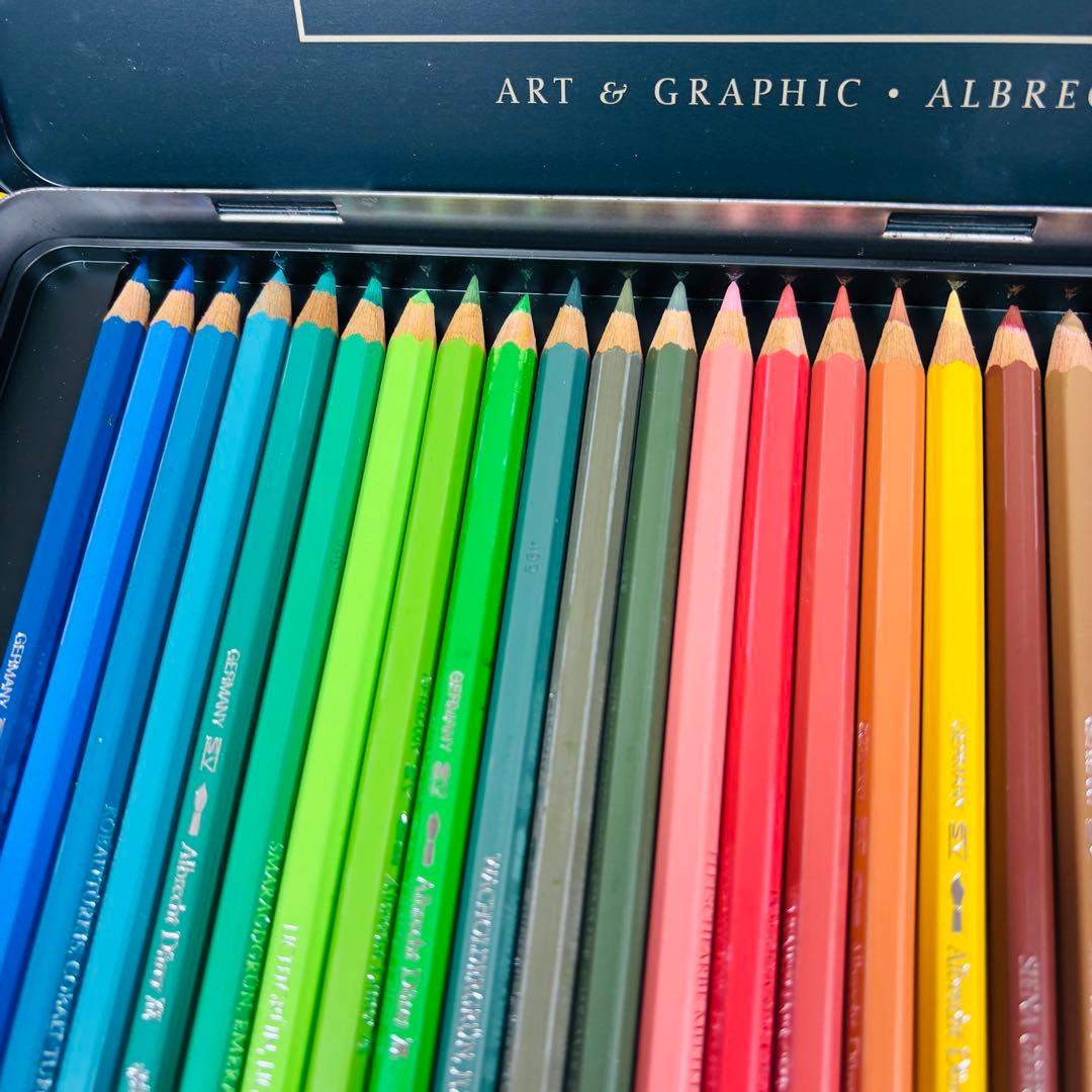 【未使用級】FABER-CASTELL 48色水彩色鉛筆 アルブレヒトデューラー