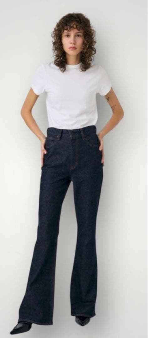 【未使用】希少 MOUSSY MVS FLARE フレア デニム 25 パンツ